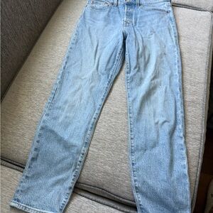 Levi's Light Blue Wedgie Straight Jeans size 28